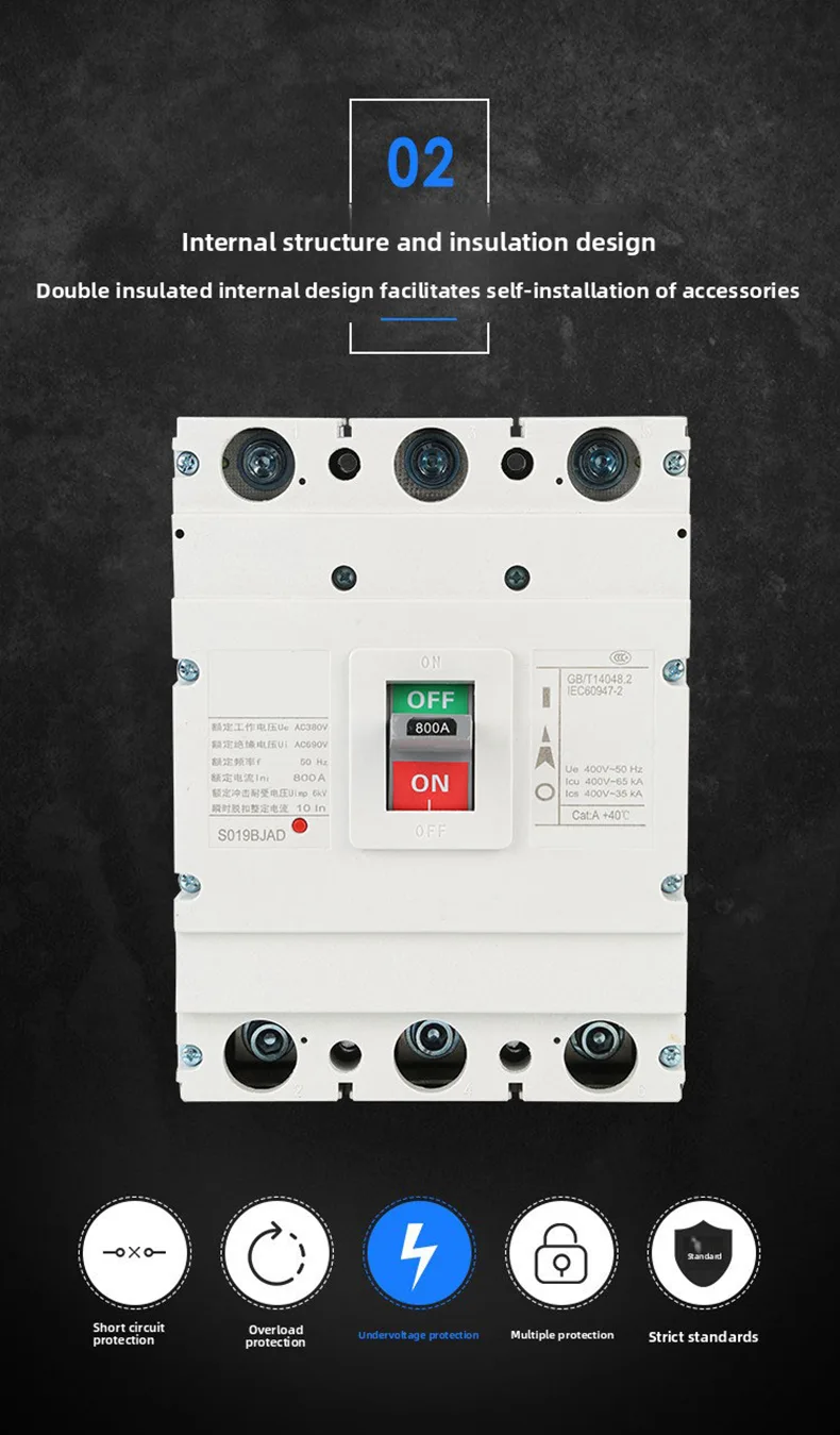 Enclosed Circuit Breaker 250A 3P